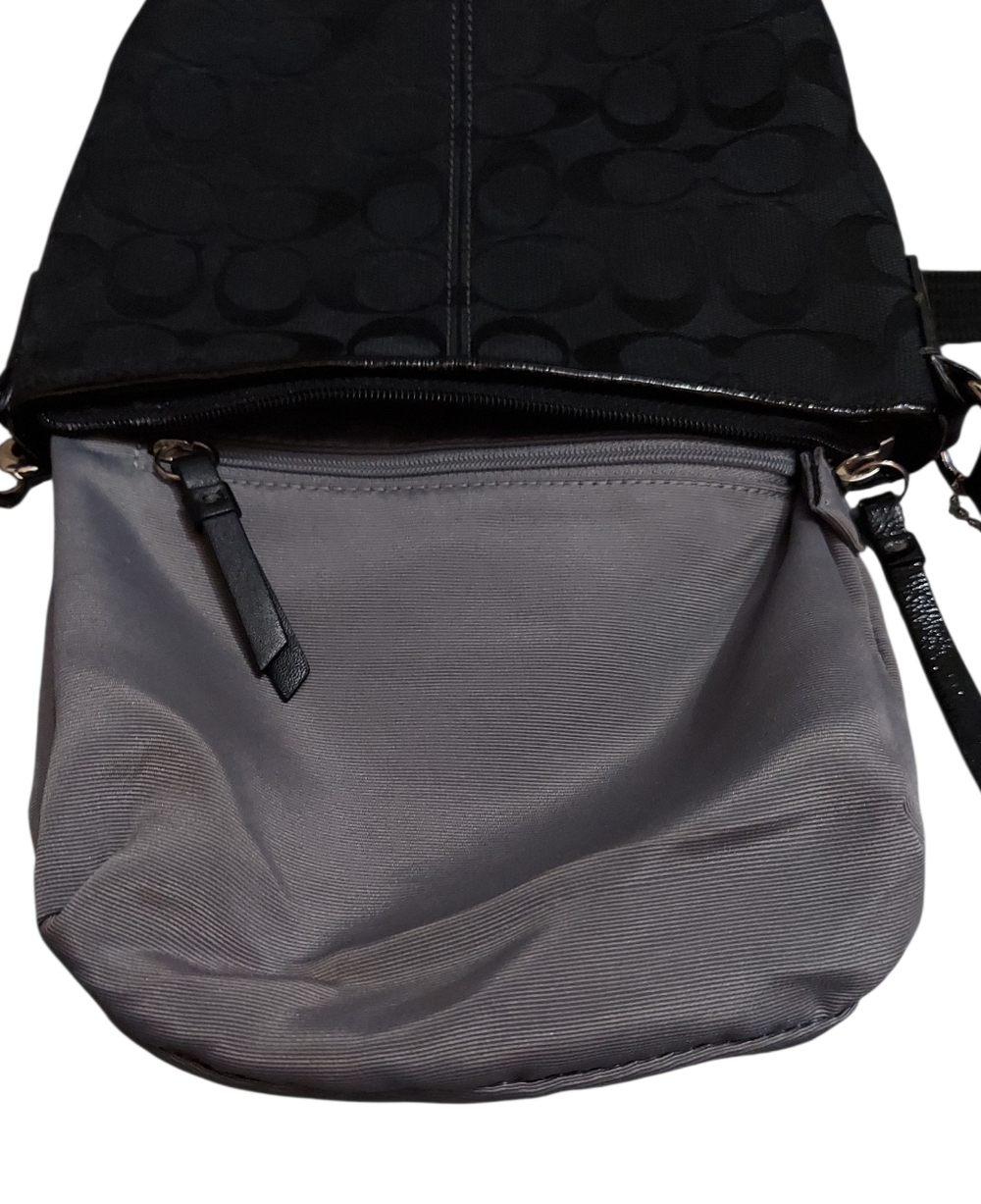 Y2K Coach Vintage Zip Ashley Swingpack Jacquard & Patent Leather Gently Loved - Picture 7 of 8